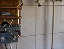 Из-за самовольного подключения  газового водонагревателя 