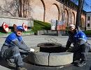 «Газпром газораспределение Великий Новгород» приступил к техническому обслуживанию мемориалов «Вечный огонь» накануне Дня Победы 